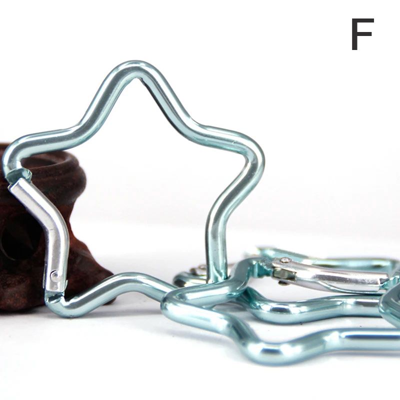 StarLock Aluminum Alloy Star Shaped Carabiner Clip For Backpack Keys Outdoor Gear 11