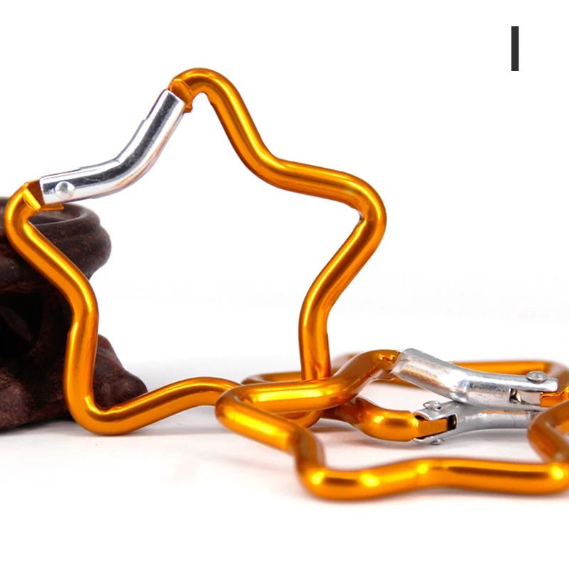 StarLock Aluminum Alloy Star Shaped Carabiner Clip For Backpack Keys Outdoor Gear 14