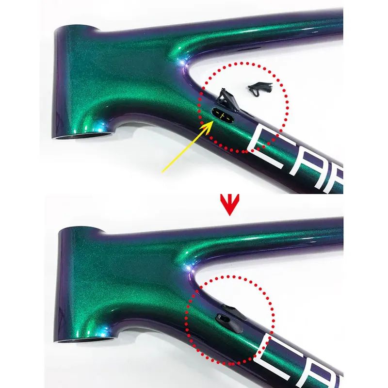 Internal Cable Routing Frame Plug Set 3PCS Bike Cable Hole Plug For Derailleur Brake Lines 3