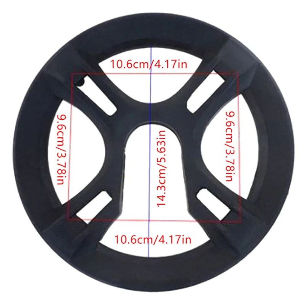 Durable 48T Bicycle Chain Guard Cover 4Hole Crankset Protector Chainring Shield 0