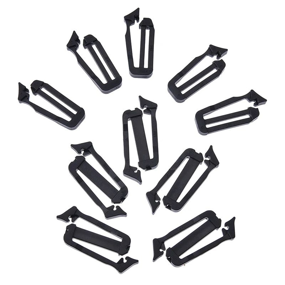 MOLLE Webbing Buckle Strap Keepers 5Pack Webbing End Clip Belt End Clip For Secure Backpack Strap 1