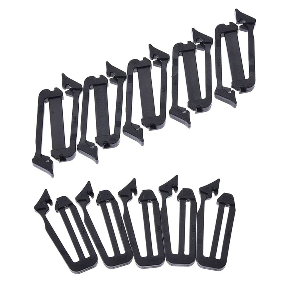 MOLLE Webbing Buckle Strap Keepers 5Pack Webbing End Clip Belt End Clip For Secure Backpack Strap 3