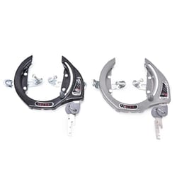 heavy-duty metal horseshoe bike lock with keys, anti-theft bicycle padlock for mtb & city bikes