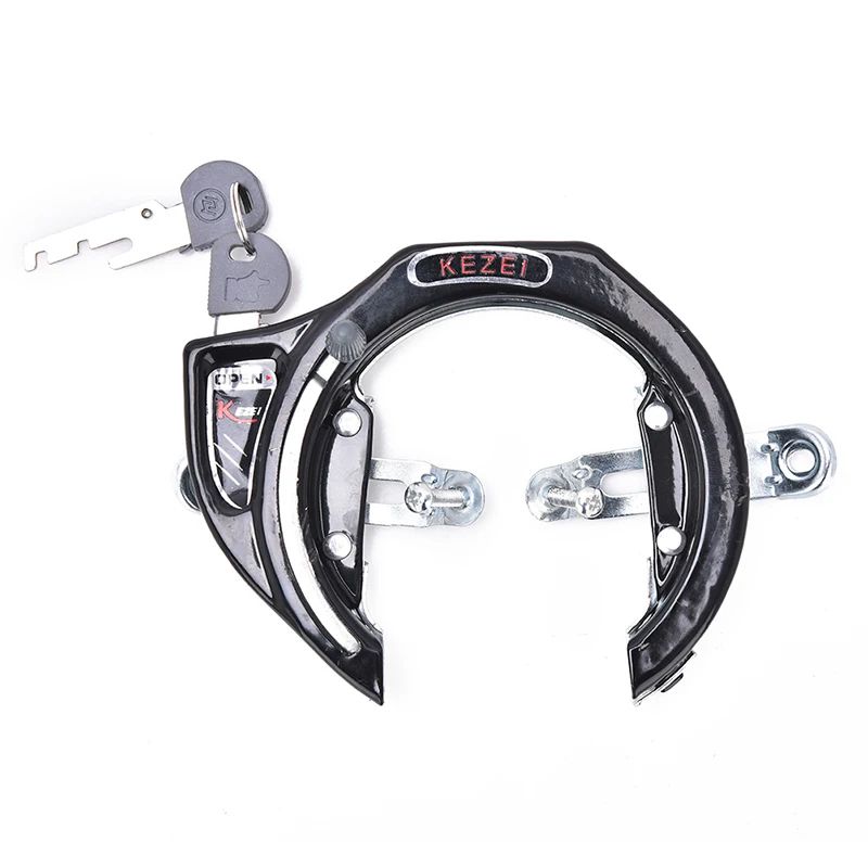 HeavyDuty Metal Horseshoe Bike Lock With Keys AntiTheft Bicycle Padlock For MTB City Bikes 2