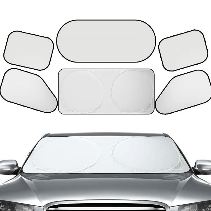 Universal Folding Windshield Sunshade Reflective HeatBlocking Car Sun Shade For Front Window 1