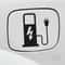 EV Battery Charger Funny Electric Vehicle Sticker Reflective EV Decal For Car Truck Charging Port 0