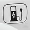 EV Battery Charger Funny Electric Vehicle Sticker Reflective EV Decal For Car Truck Charging Port 0