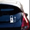 EV Battery Charger Funny Electric Vehicle Sticker Reflective EV Decal For Car Truck Charging Port 2