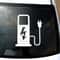 EV Battery Charger Funny Electric Vehicle Sticker Reflective EV Decal For Car Truck Charging Port 5