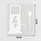 EV Battery Charger Funny Electric Vehicle Sticker Reflective EV Decal For Car Truck Charging Port 7