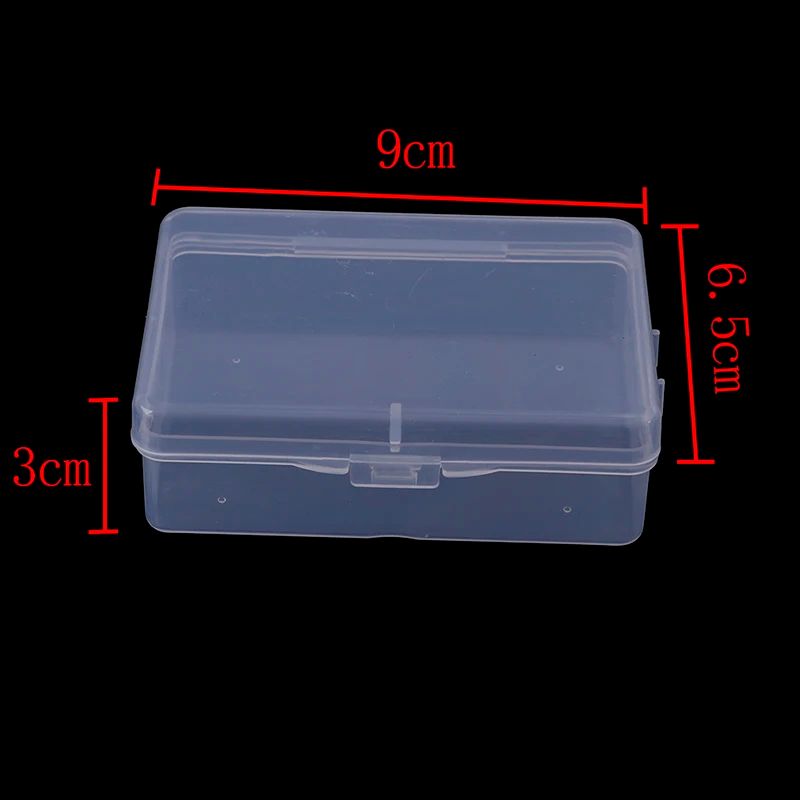 Transparent Storage Box Mini Clear Plastic Organizer Case 354x256x118 In For Crafts Jewelry Small 0
