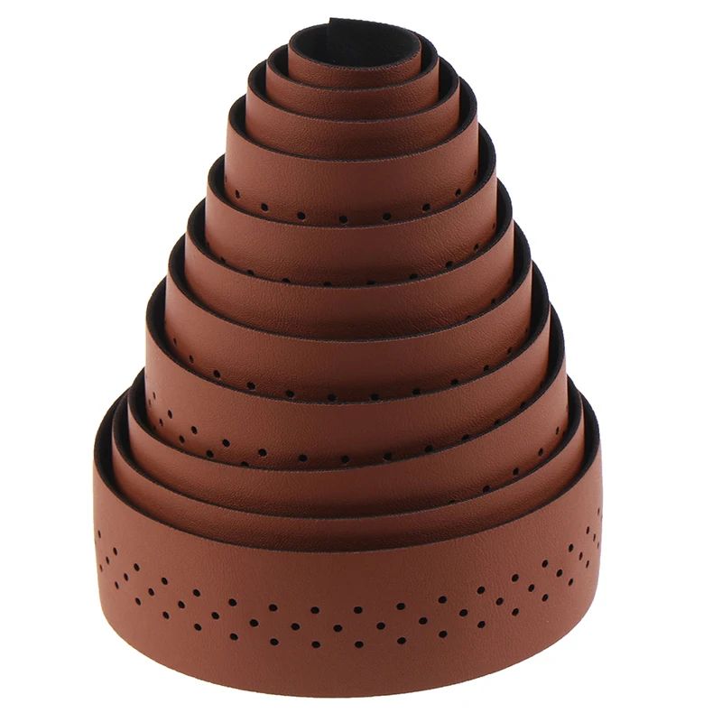 Perforated PU Leather Road Bike Handlebar Tape AntiSlip Breathable ShockAbsorbing Wrap 5