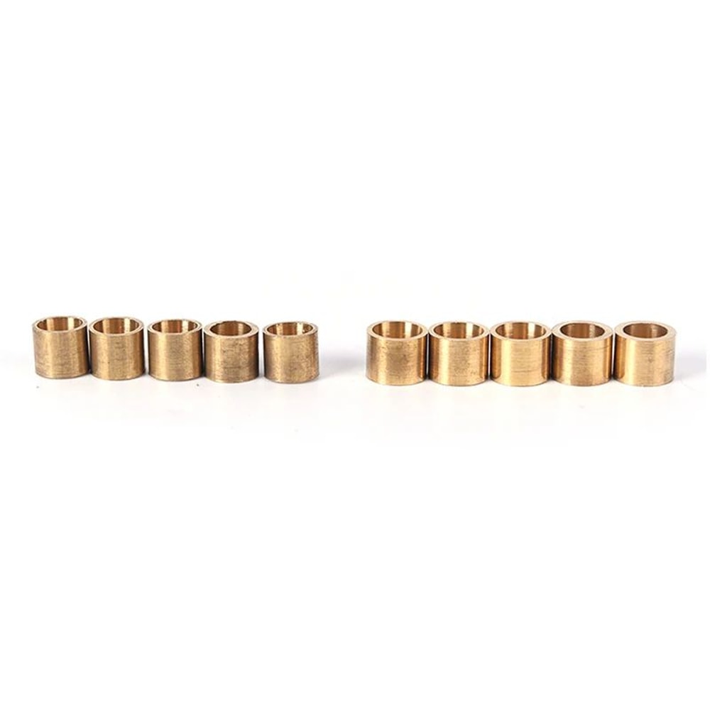5Pack CopperBrass Pool Cue Ferrules 9mm 10mm Snooker Cue Repair Ferrule Set 1