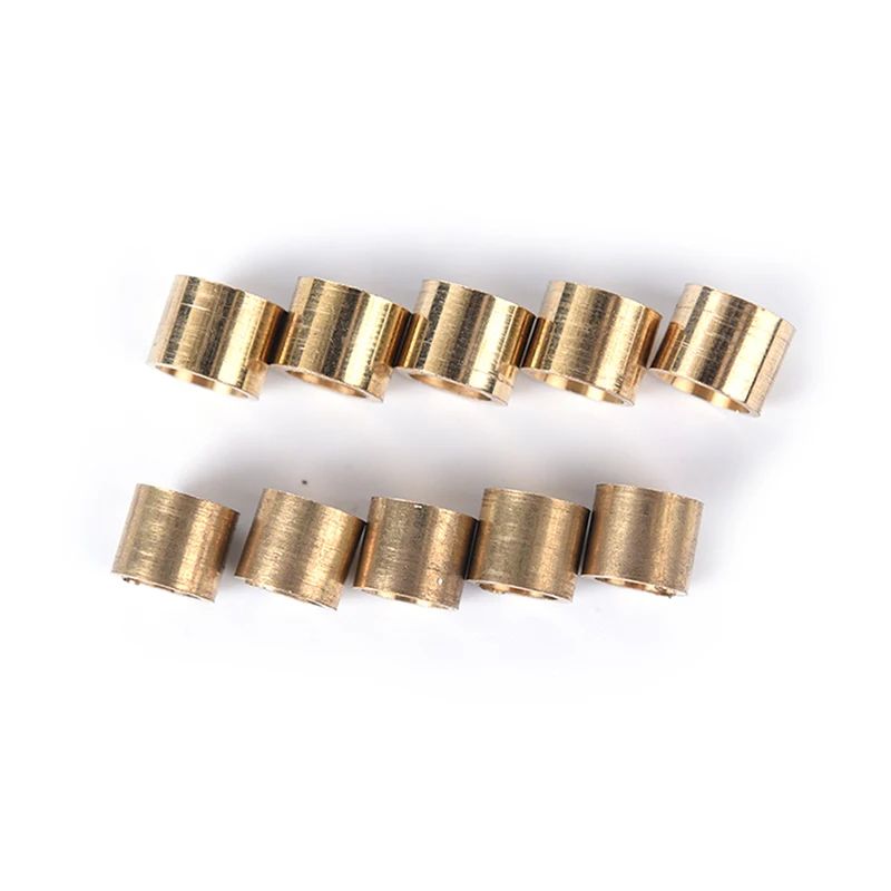 5Pack CopperBrass Pool Cue Ferrules 9mm 10mm Snooker Cue Repair Ferrule Set 2