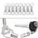 Quick Release Detachable Keychain Set 35pcs Pull Apart Key Ring For Everyday Carry 0