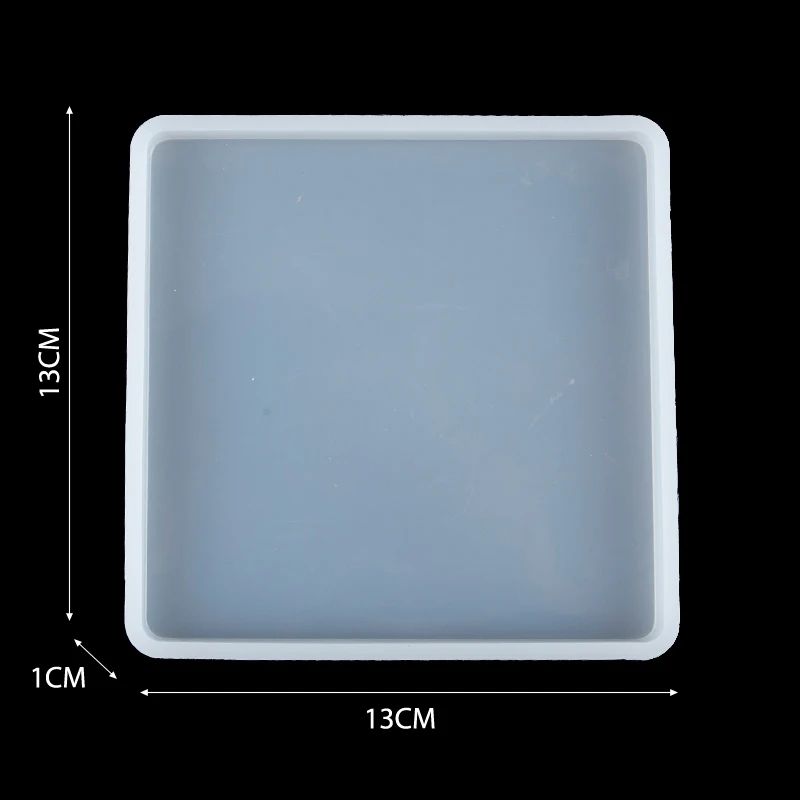 Square Silicone Resin Casting Mold Set For Coasters Trays Flexible Epoxy Mold For DIY Jewelry De 8