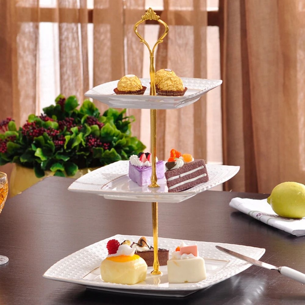 3Tier Cake Stand Hardware Kit Adjustable Handle Rod Set For DIY Dessert Tiered Tray Stands 1