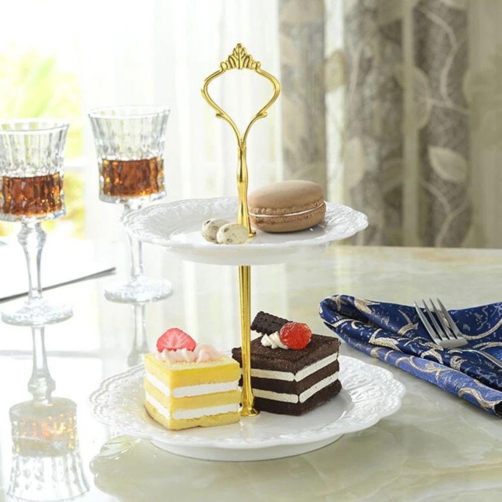 3Tier Cake Stand Hardware Kit Adjustable Handle Rod Set For DIY Dessert Tiered Tray Stands 2