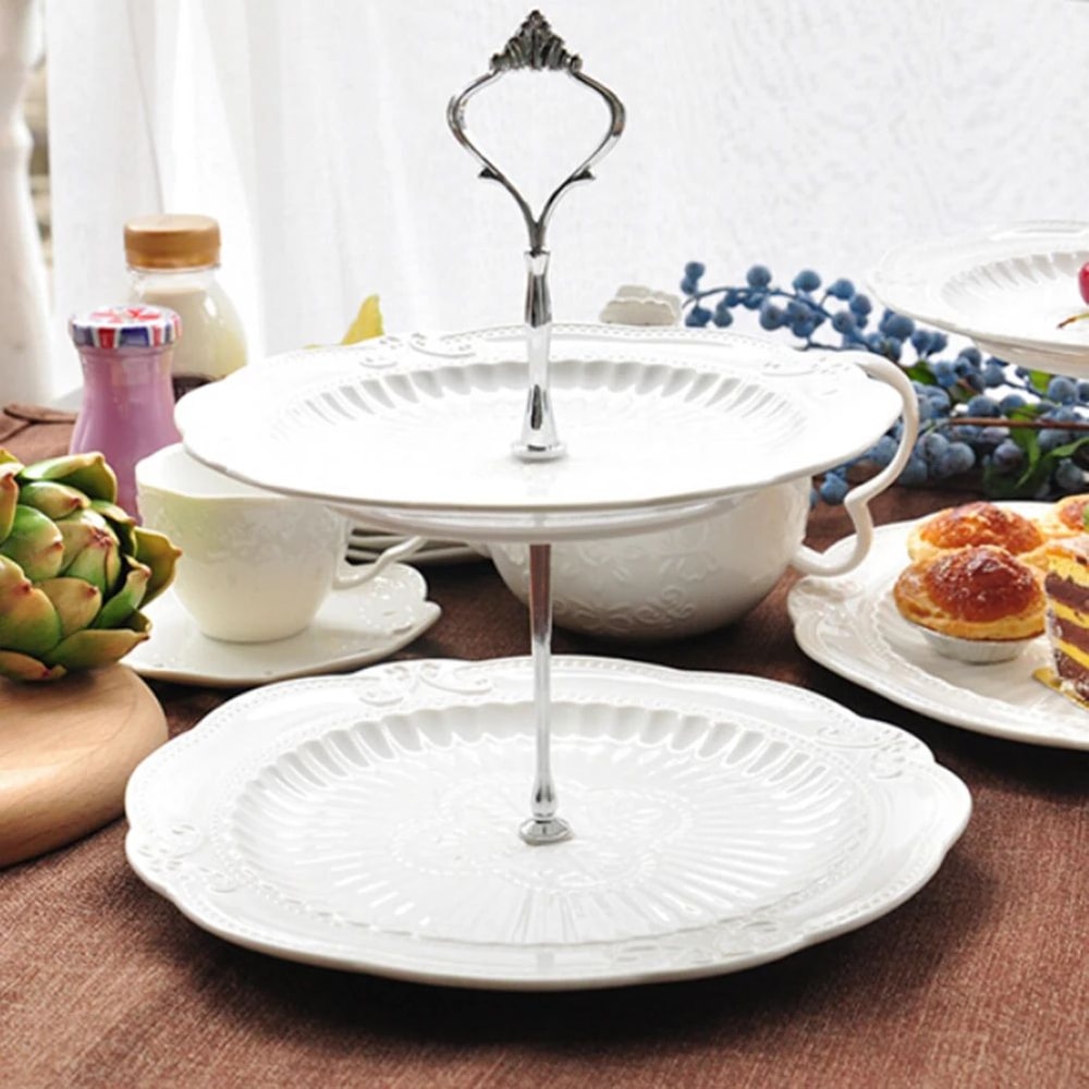 3Tier Cake Stand Hardware Kit Adjustable Handle Rod Set For DIY Dessert Tiered Tray Stands 7