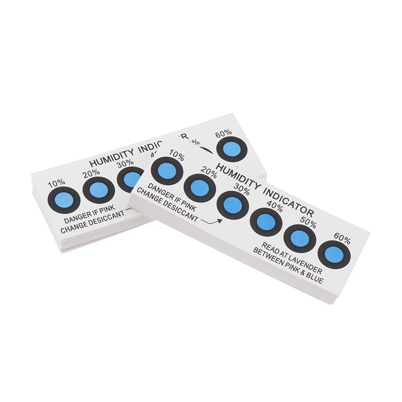 50Pack Humidity Indicator Cards 1060 RH BluetoPink Moisture Indicator Card Test Paper For Sealed St 3