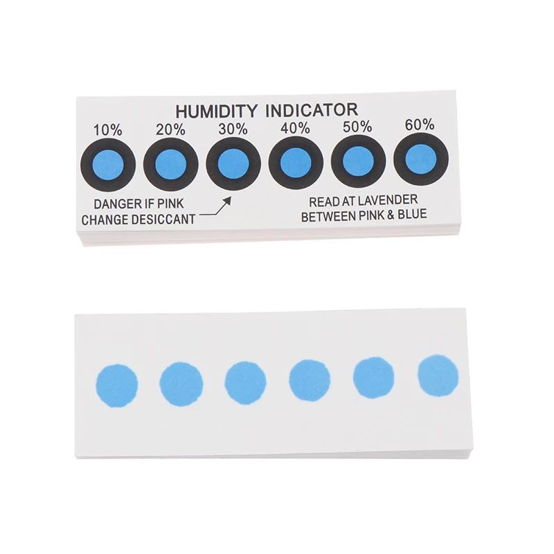 50Pack Humidity Indicator Cards 1060 RH BluetoPink Moisture Indicator Card Test Paper For Sealed St 4