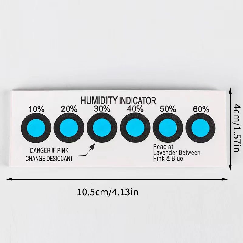 50Pack Humidity Indicator Cards 1060 RH BluetoPink Moisture Indicator Card Test Paper For Sealed St 5
