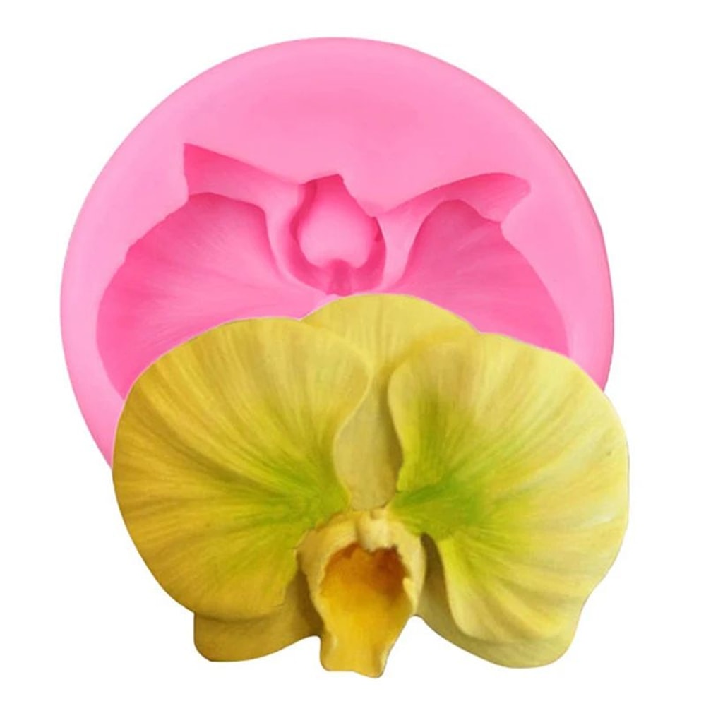 Orchid Flower Silicone Mold For Fondant Chocolate Cake Decorating Reusable FoodGrade DIY Craft Mo 1