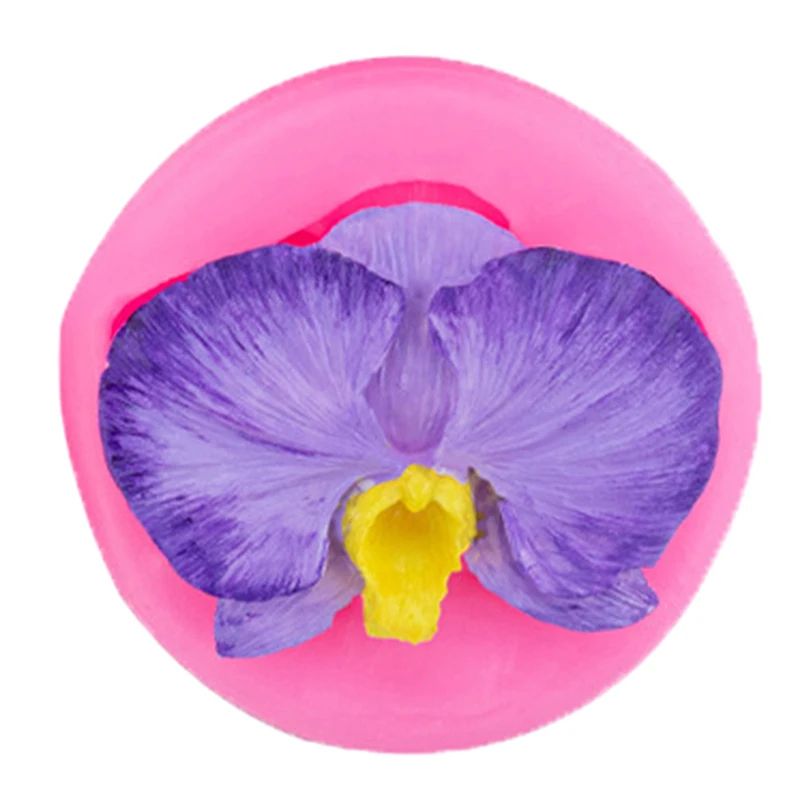 Orchid Flower Silicone Mold For Fondant Chocolate Cake Decorating Reusable FoodGrade DIY Craft Mo 2