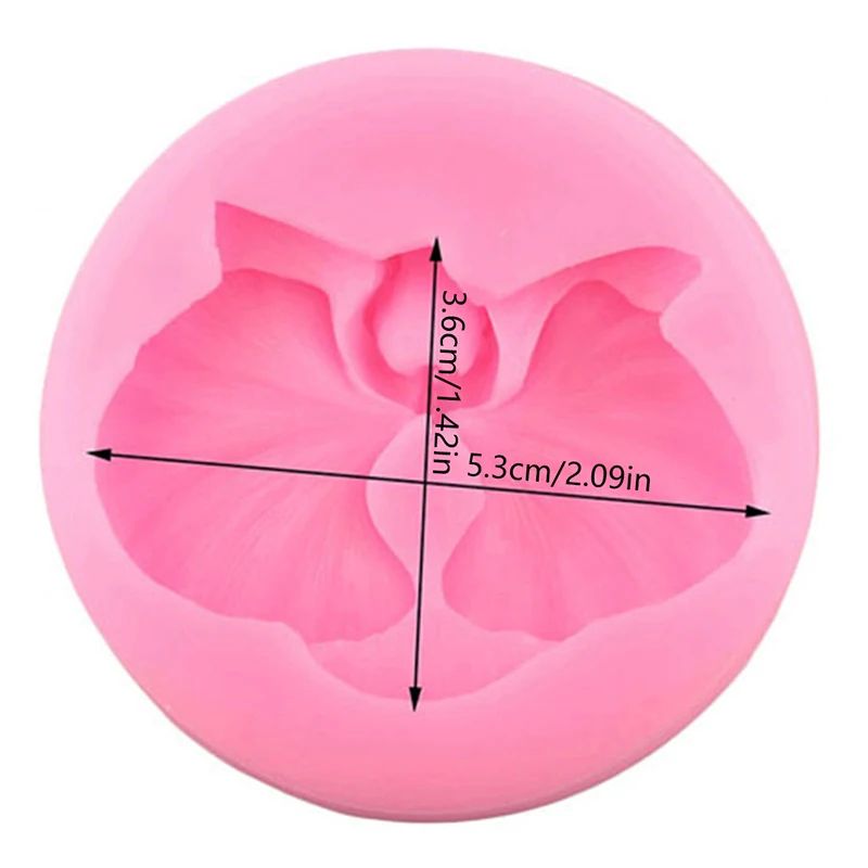 Orchid Flower Silicone Mold For Fondant Chocolate Cake Decorating Reusable FoodGrade DIY Craft Mo 5