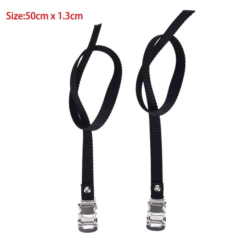Adjustable Bike Pedal Straps For Cycling Spin Bikes NonSlip Toe Strap Pair 2