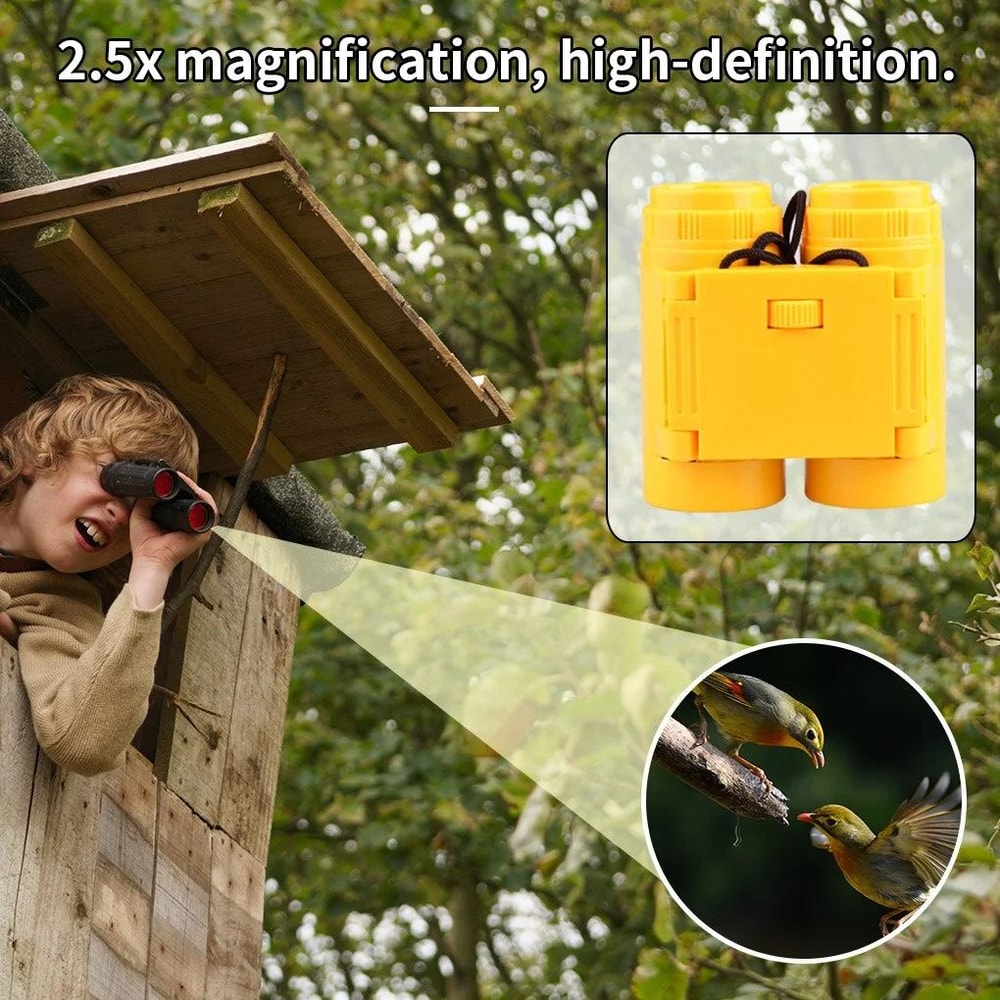 Foldable Kids Binoculars For Bird Watching Compact Childrens Telescope For Outdoor Adventures 3