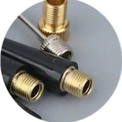 ball pump needle & inflatable needle adapter kit - air valve adapter set for sports balls & bike tires (2-set)