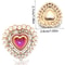 Peach Heart Pearl Rhinestone Charm Alloy DIY Jewelry Embellishment For Hair Clips Clothing Weddin 5