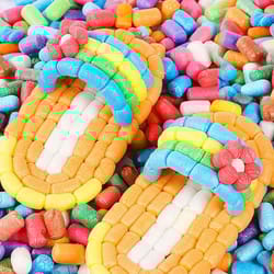 500-piece magic corn building blocks set, water-activated corn starch craft kit for kids