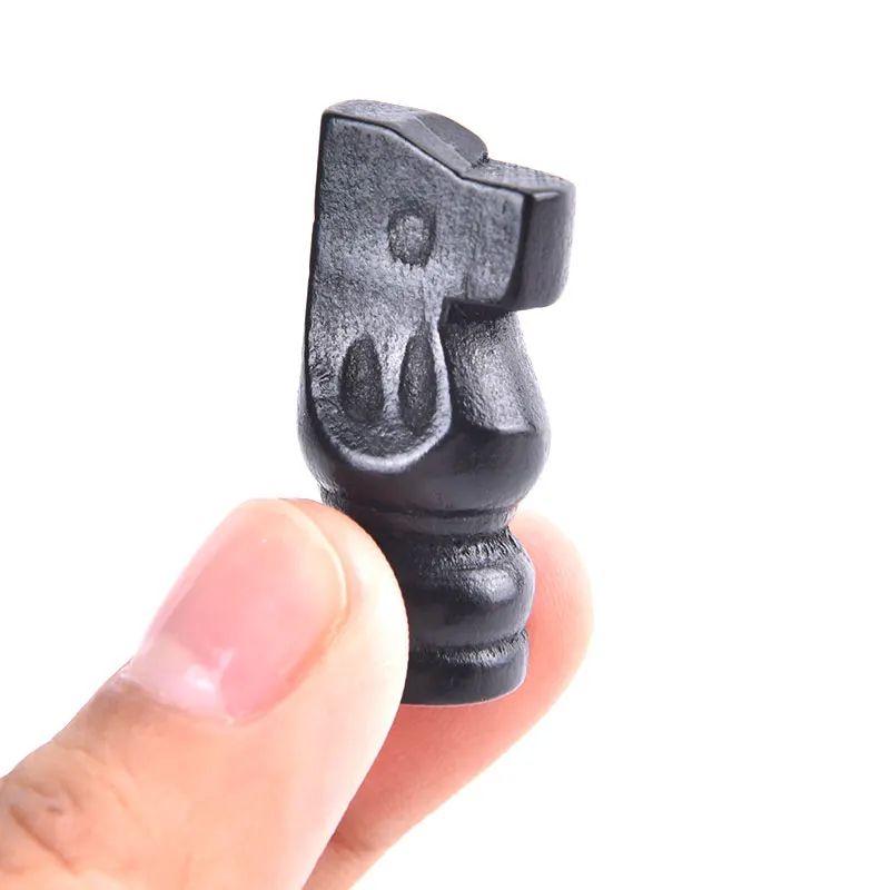 Classic Staunton Wooden Chess Pieces Set 32pcs Tournament Chessmen Replacement Set 4