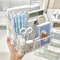 Clear Acrylic Desk Organizer Box With Divided Compartments LargeCapacity Desktop Storage 1
