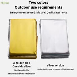 waterproof mylar thermal emergency blanket for survival warmth & outdoor safety
