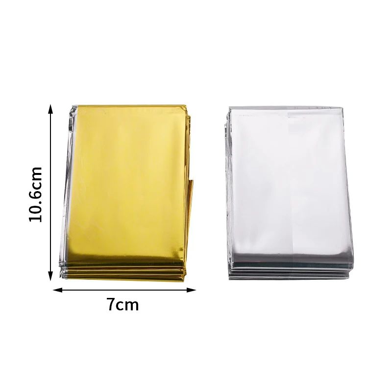 Waterproof Mylar Thermal Emergency Blanket For Survival Warmth Outdoor Safety 5