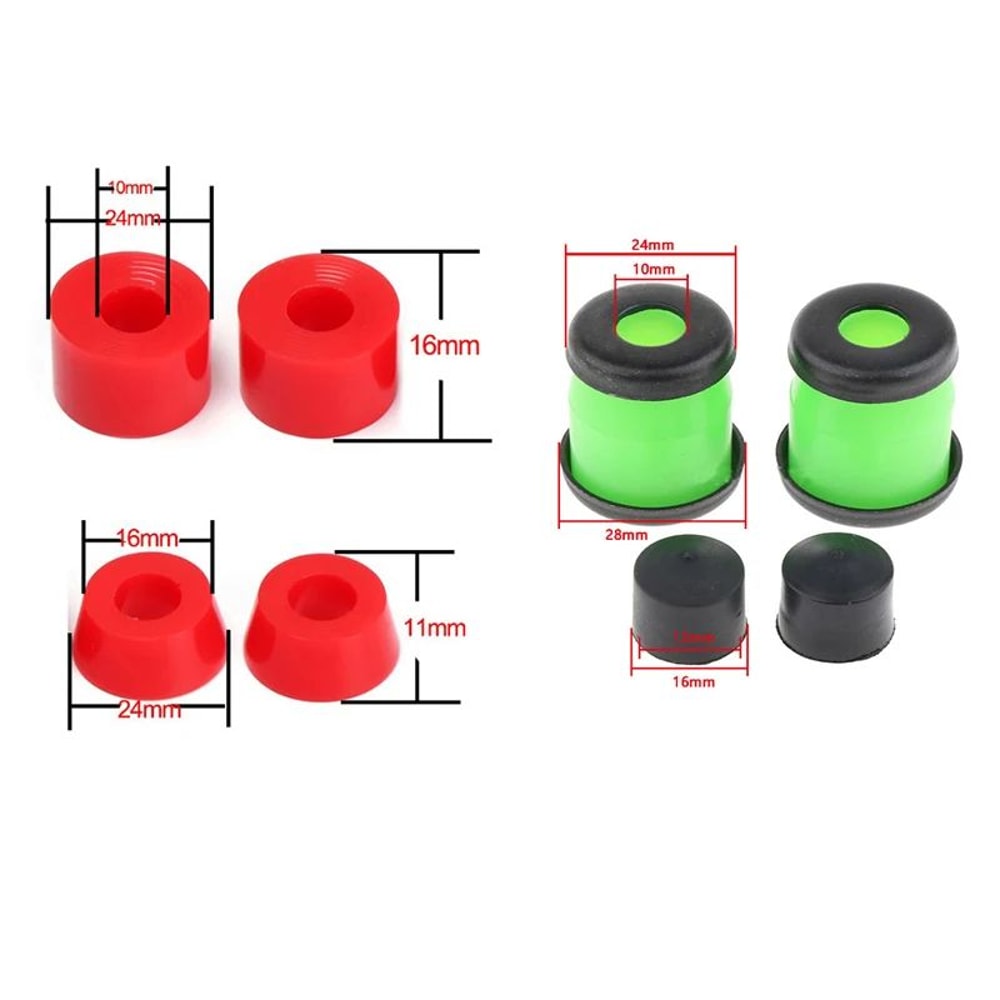 5Inch Skateboard Truck Rebuild Kit With Bushings Pivot Cups Washers For Smoother Turning 3