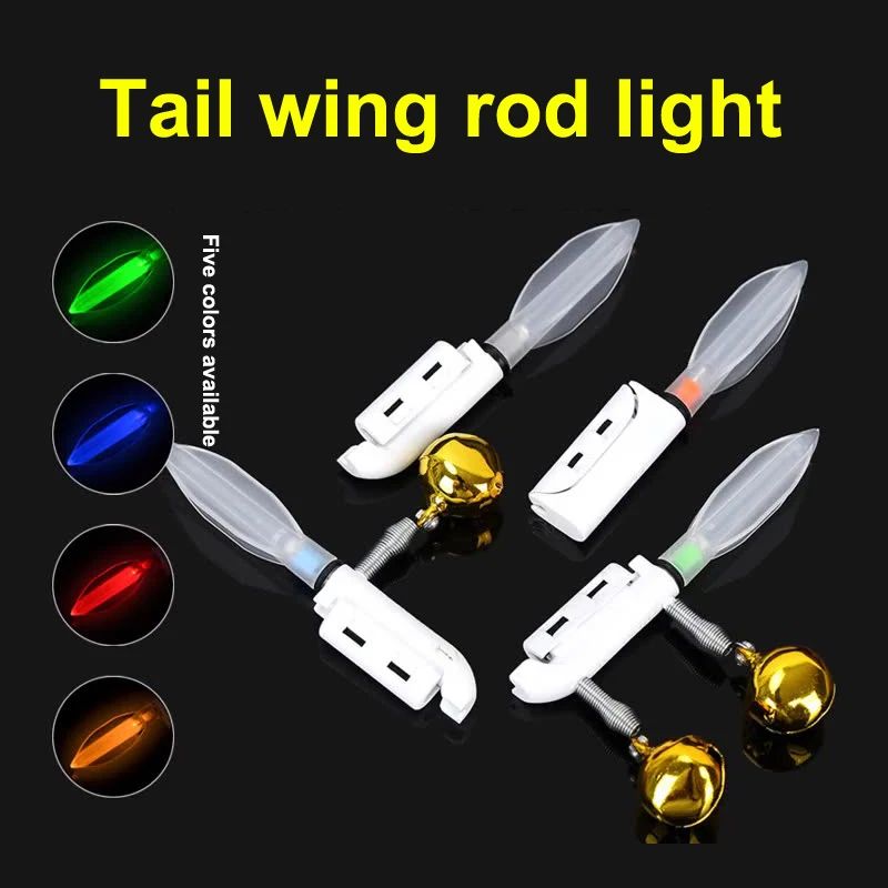 Waterproof ClipOn LED Fishing Rod Light For Night Fishing BiteIndicator Rod Tip Light 1