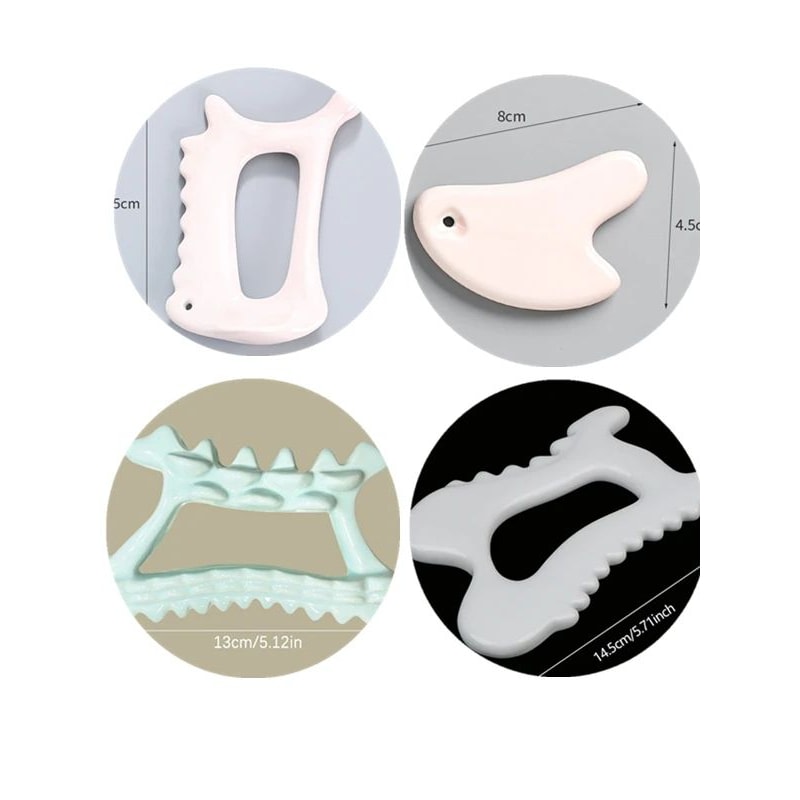 Ceramic Gua Sha Massage Board For Face Body Sculpting Lymphatic Drainage And Muscle Relief 0