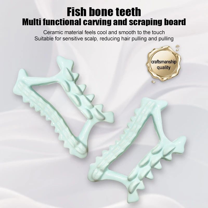 Ceramic Gua Sha Massage Board For Face Body Sculpting Lymphatic Drainage And Muscle Relief 3