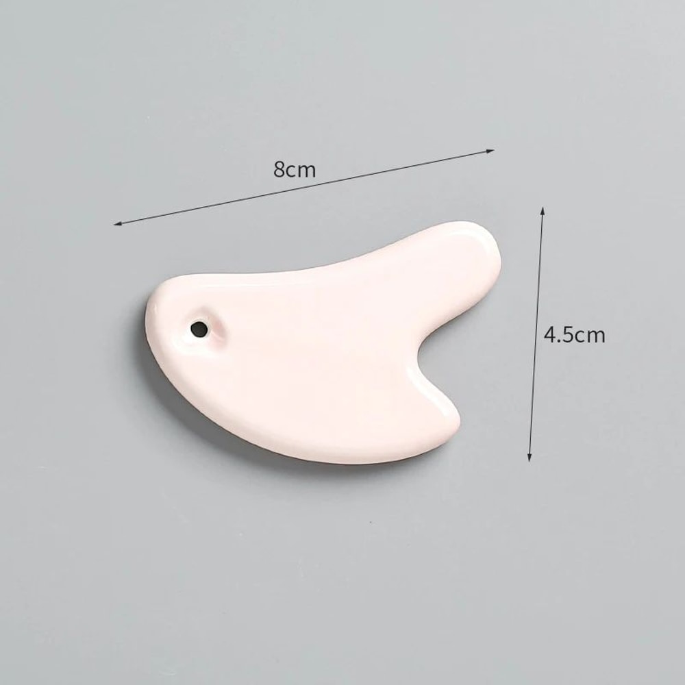 Ceramic Gua Sha Massage Board For Face Body Sculpting Lymphatic Drainage And Muscle Relief 4