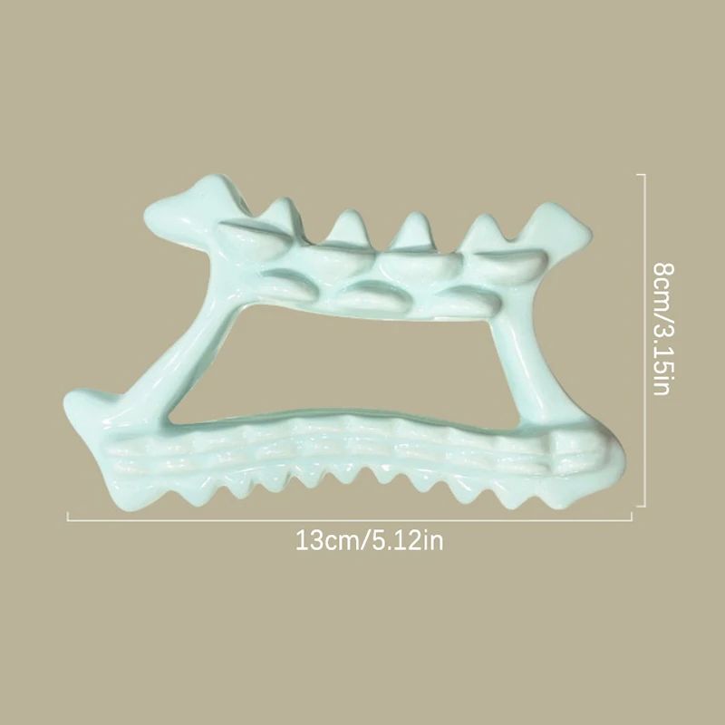 Ceramic Gua Sha Massage Board For Face Body Sculpting Lymphatic Drainage And Muscle Relief 5