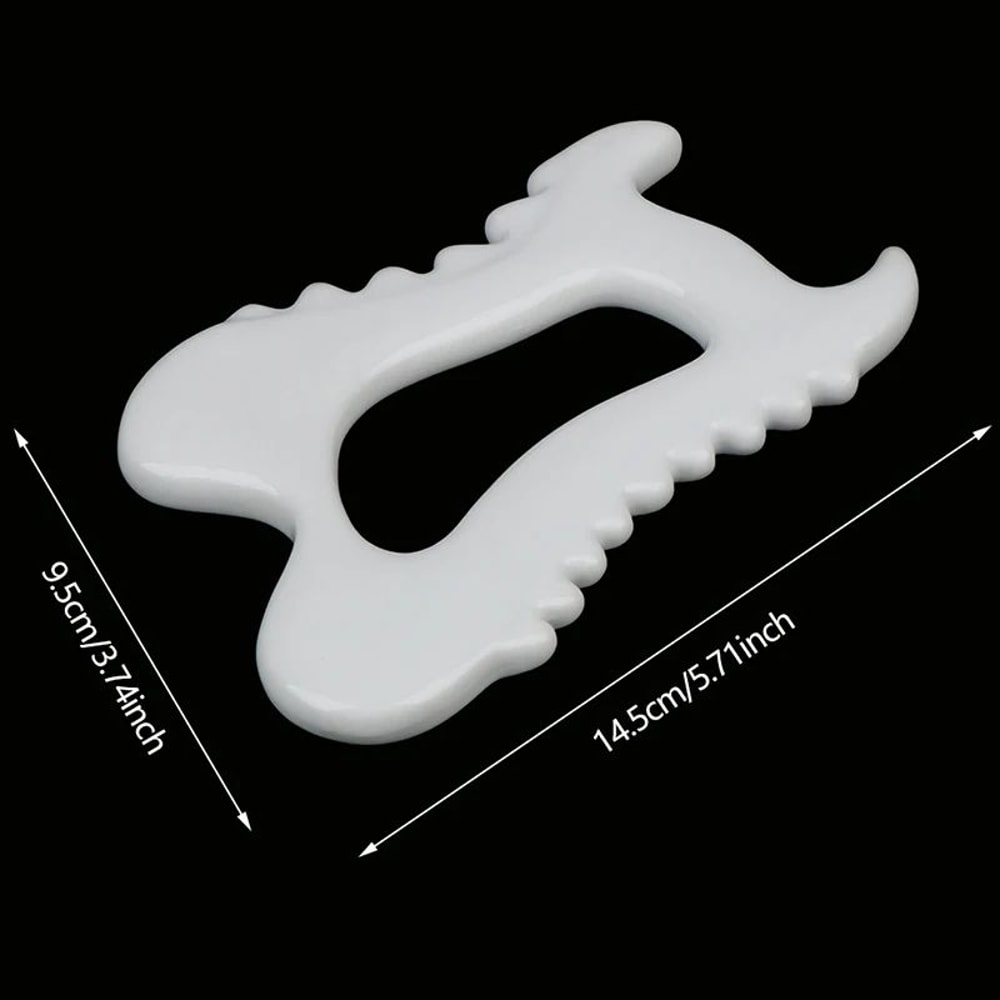 Ceramic Gua Sha Massage Board For Face Body Sculpting Lymphatic Drainage And Muscle Relief 8