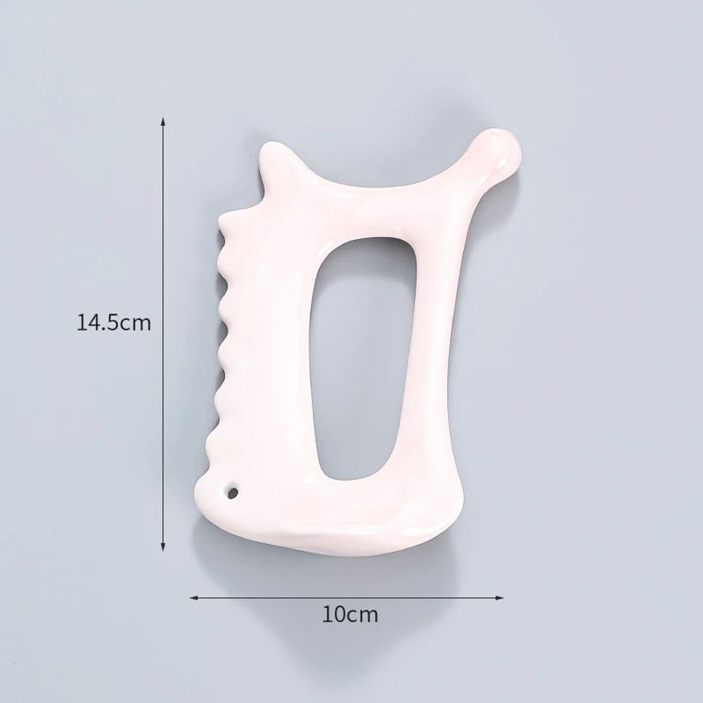 Ceramic Gua Sha Massage Board For Face Body Sculpting Lymphatic Drainage And Muscle Relief 11
