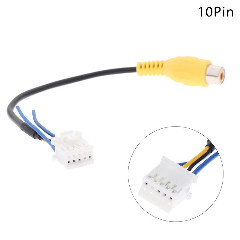 Universal 10Pin Backup Camera RCA Adapter Cable For Android Car Stereo Radios 1