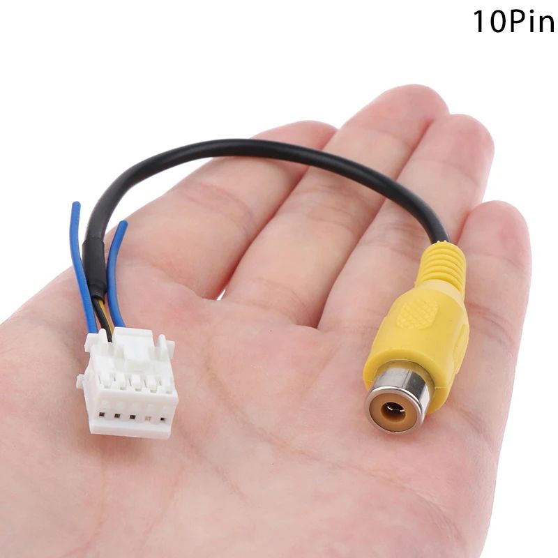 Universal 10Pin Backup Camera RCA Adapter Cable For Android Car Stereo Radios 2