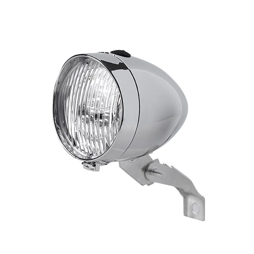 Retro 3LED Waterproof Bike Headlight Rear Safety Lamp Vintage ABS Shell Bike Front Light 4