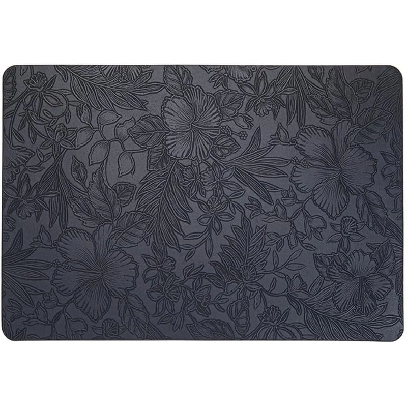 Floral Faux Leather Placemats Set Waterproof Wipeable NonSlip Table Mats For Everyday Dining 7